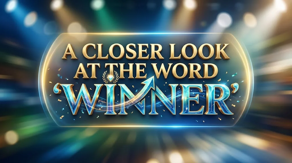 A Closer Look at the Word “Winner”