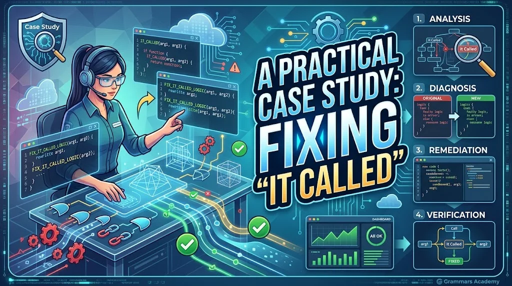 A Practical Case Study: Fixing “It Called”