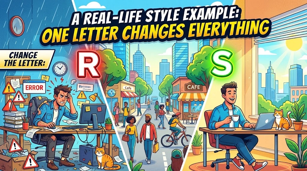 A Real-Life Style Example: One Letter Changes Everything