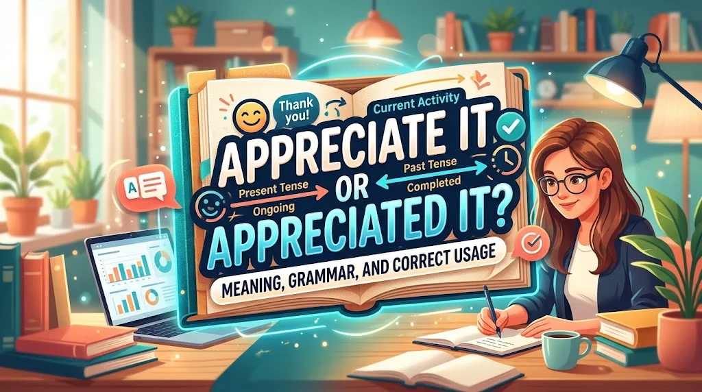 Appreciate It or Appreciated It