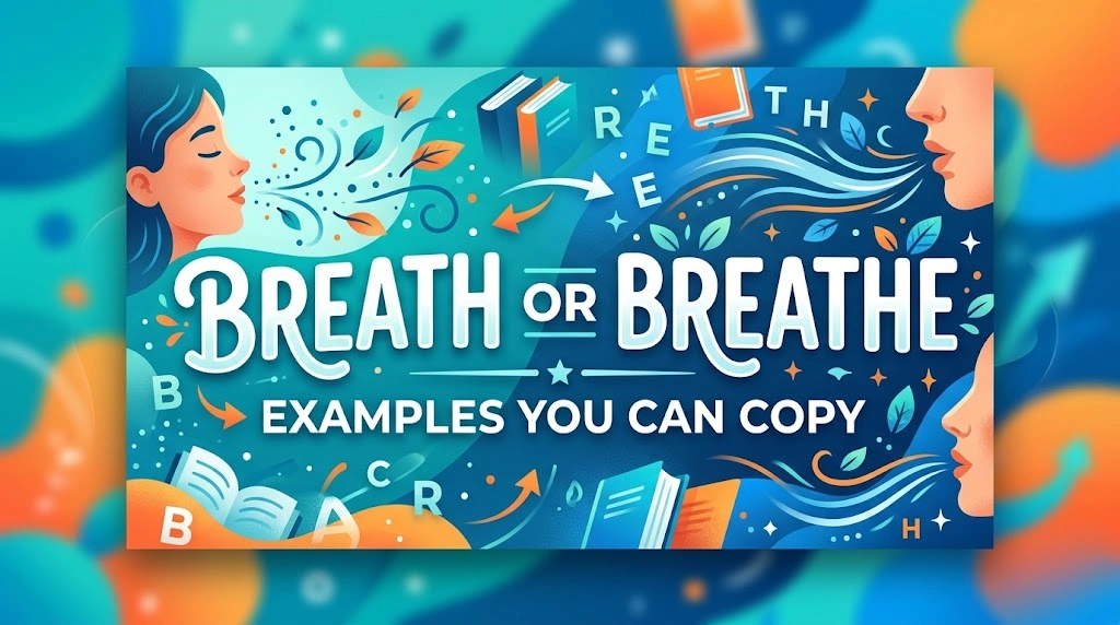 Breath or Breathe: Examples You Can Copy