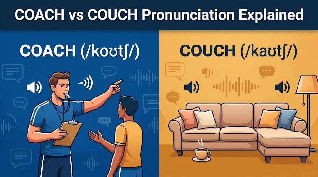Coach vs Couch Pronunciation Explained