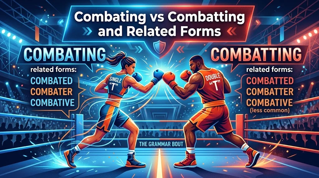 Combating vs Combatting and Related Forms