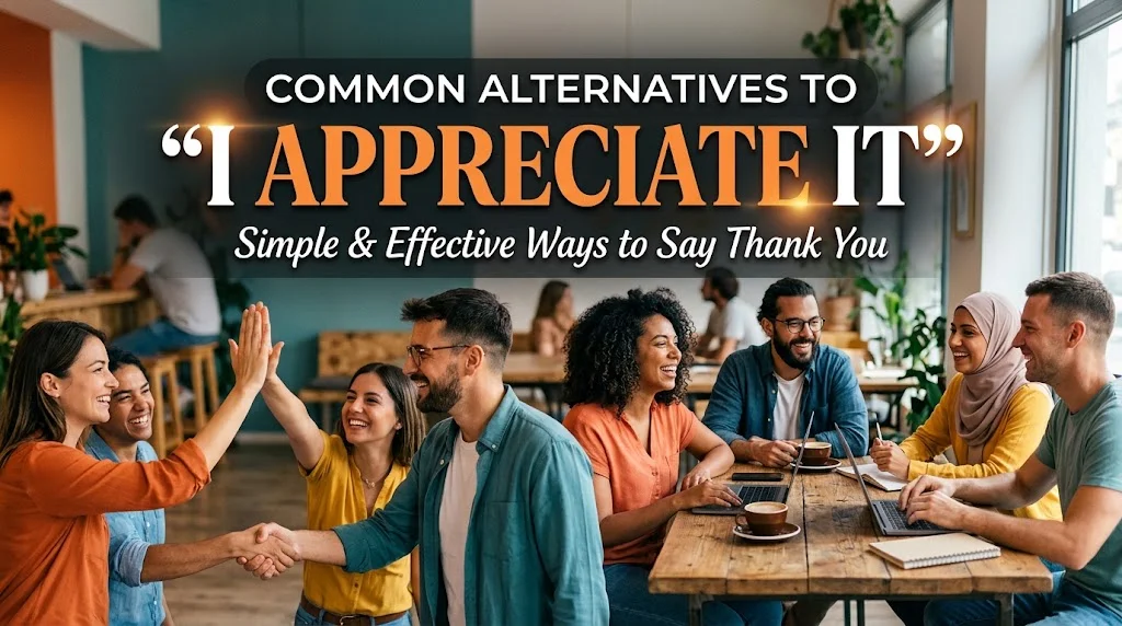 Common Alternatives to “I Appreciate It”