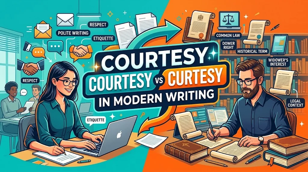 Courtesy vs Curtesy in Modern Writing
