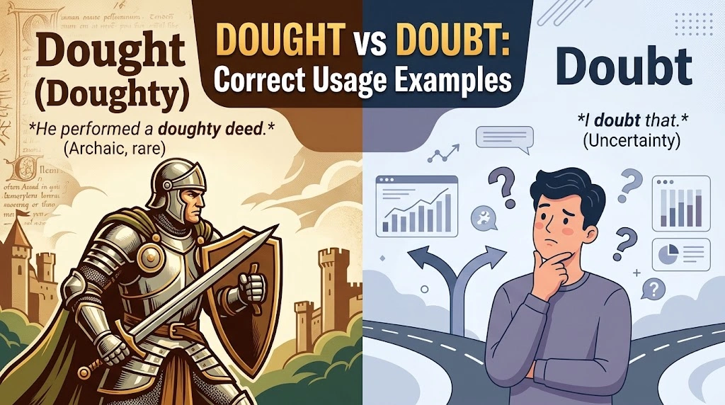 Dought vs Doubt: Correct Usage Examples