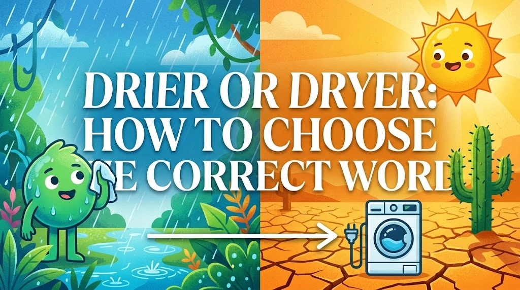 Drier or Dryer: How to Choose the Correct Word