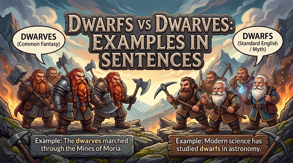 Dwarfs vs Dwarves: Examples in Sentences