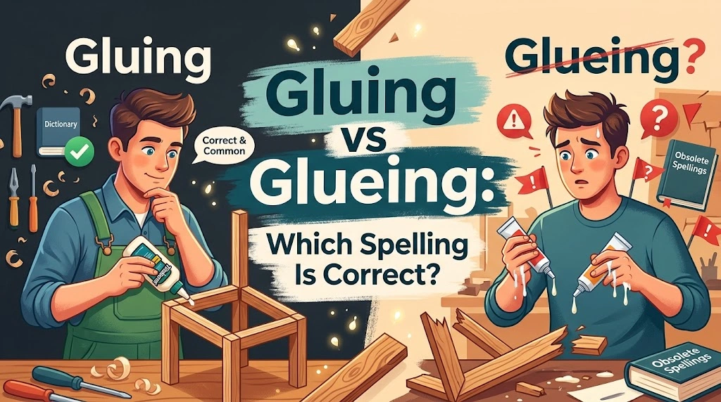Gluing vs Glueing