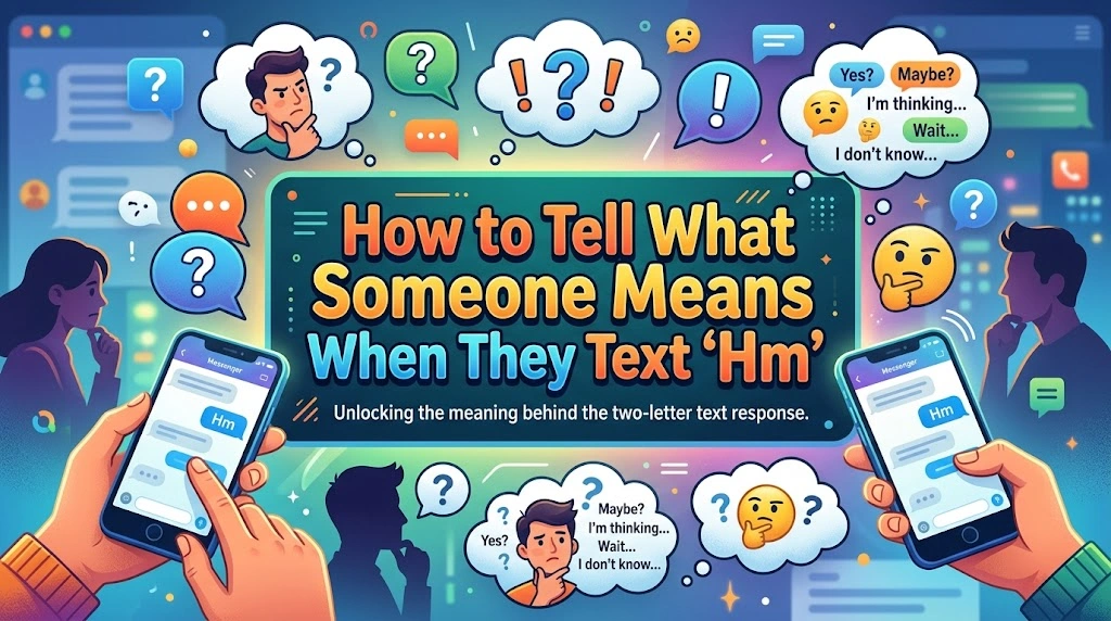 How to Tell What Someone Means When They Text “Hm”