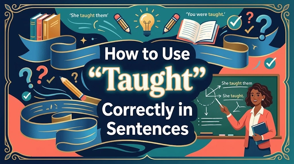How to Use “Taught” Correctly in Sentences