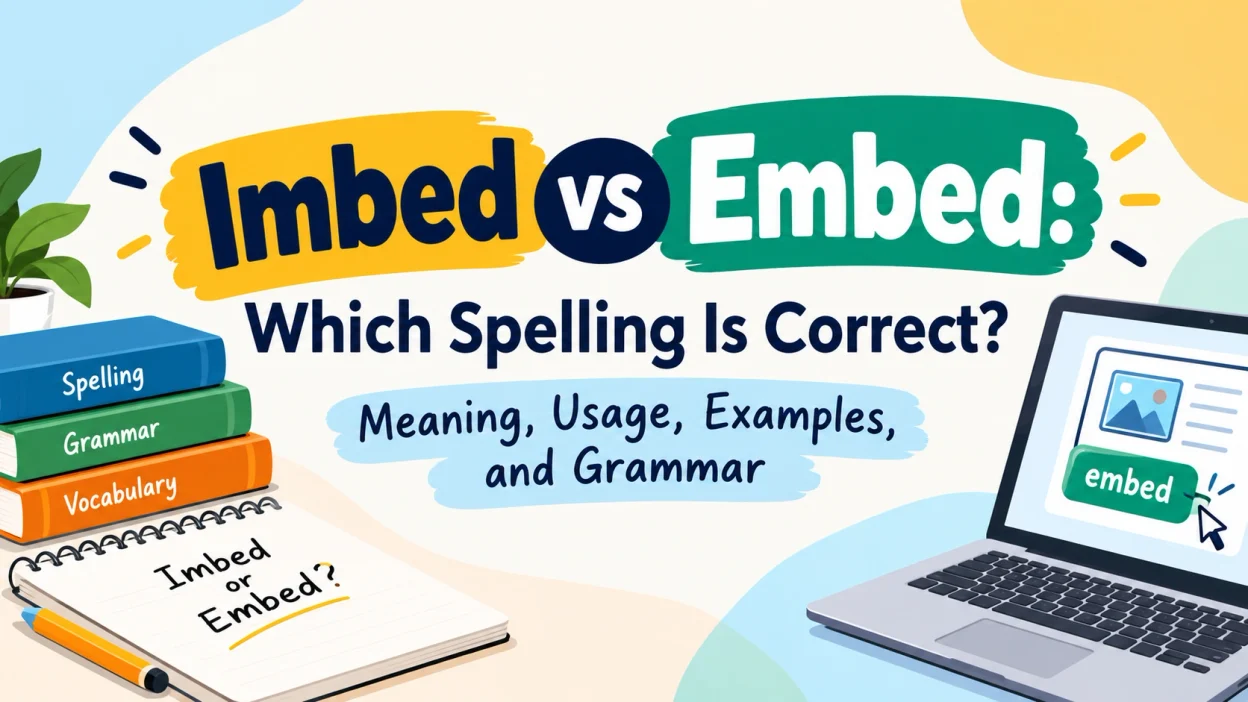 Imbed vs Embed