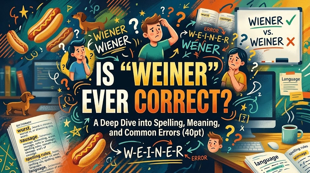 Is “Weiner” Ever Correct?