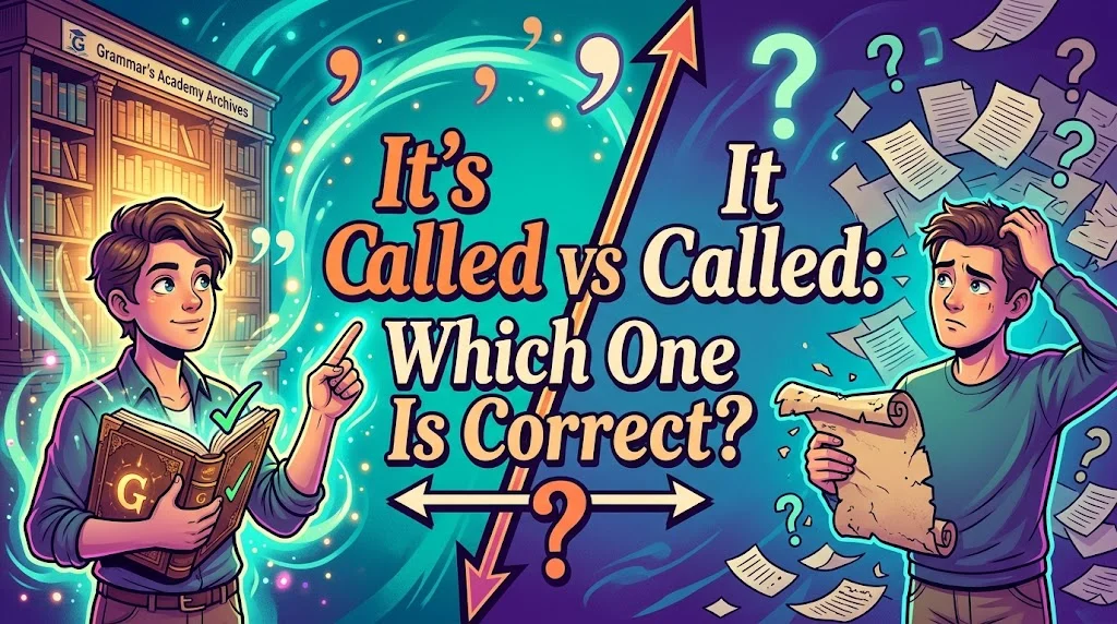 It’s Called vs It Called