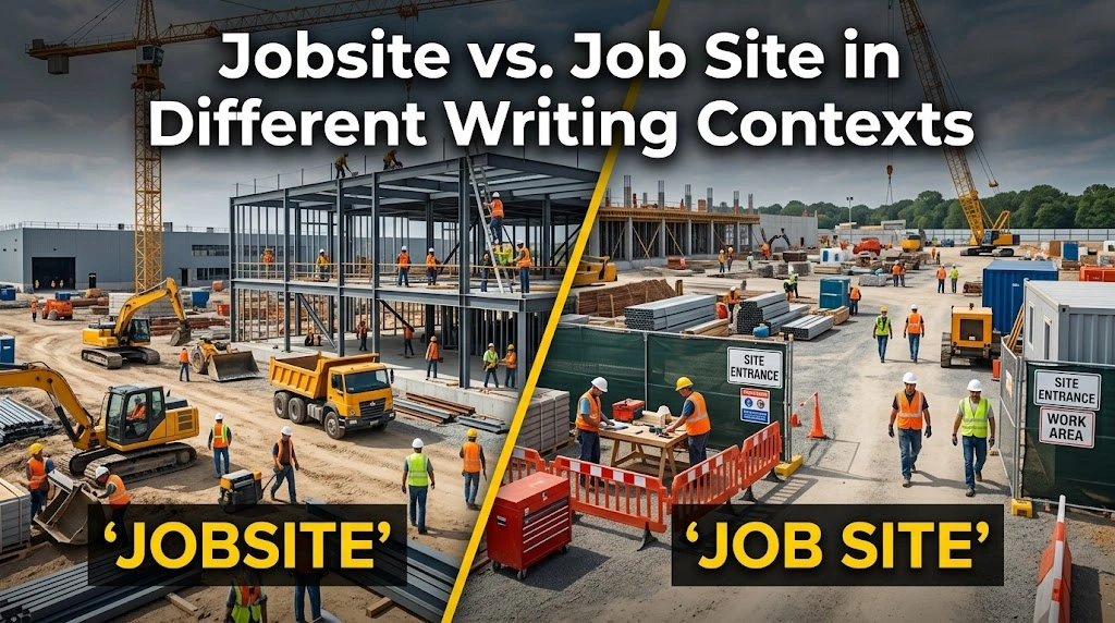 Jobsite vs. Job Site in Different Writing Contexts