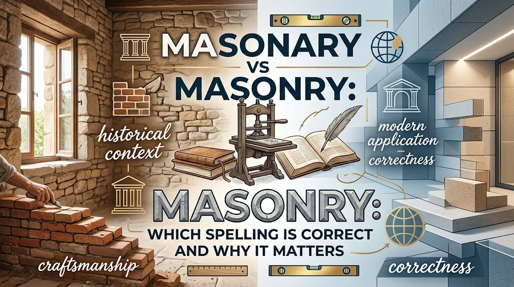 Masonary vs Masonry