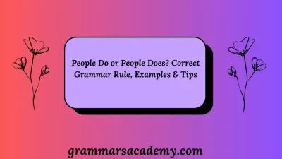 People Do or People Does