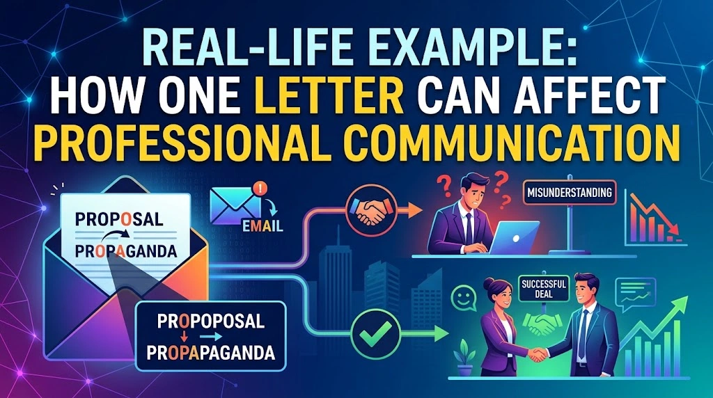 Real-Life Example: How One Letter Can Affect Professional Communication