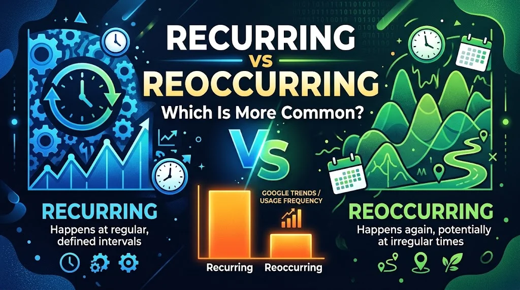 Recurring vs Reoccurring: Which Is More Common?