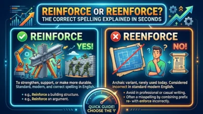 Reinforce or Reenforce