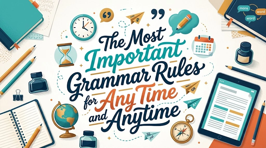The Most Important Grammar Rules for Any Time and Anytime