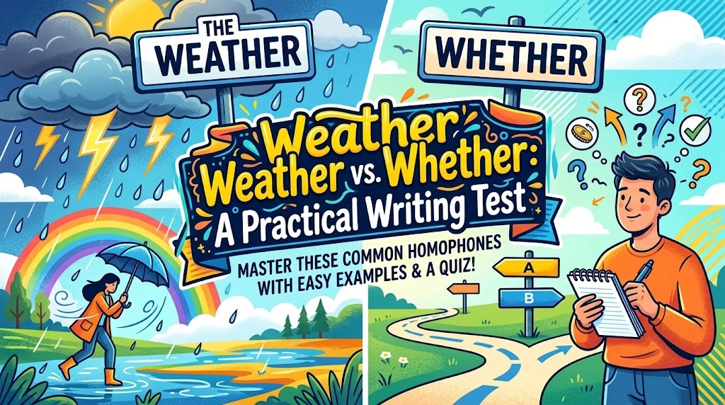 Weather vs. Whether: A Practical Writing Test