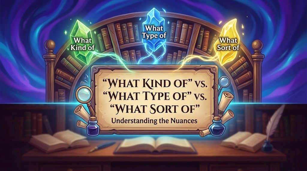 “What Kind of” vs. “What Type of” vs. “What Sort of”