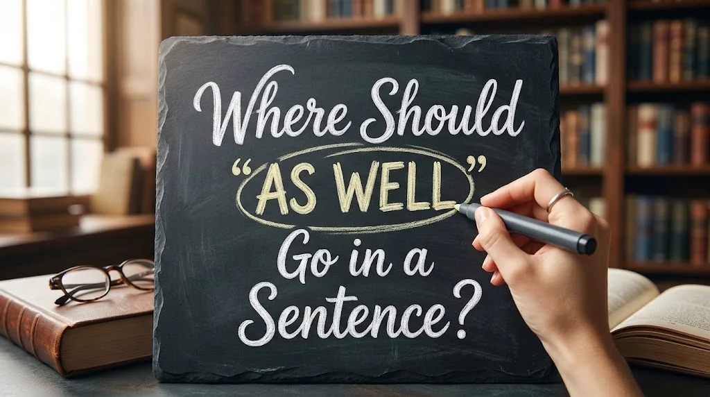 Where Should “As Well” Go in a Sentence?