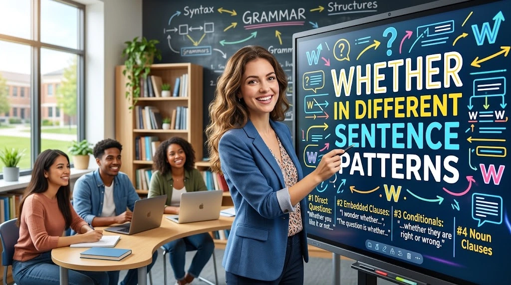 Whether in Different Sentence Patterns