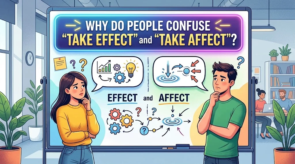 Why Do People Confuse “Take Effect” and “Take Affect”?