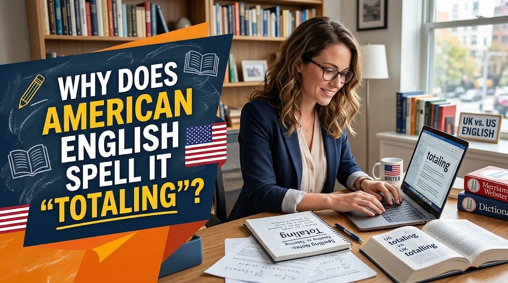 Why Does American English Spell It “Totaling”?