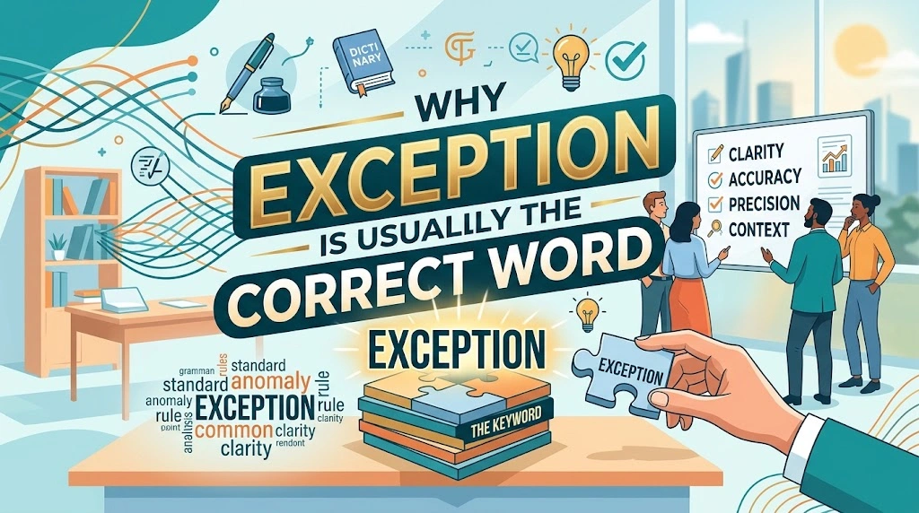 Why Exception Is Usually the Correct Word