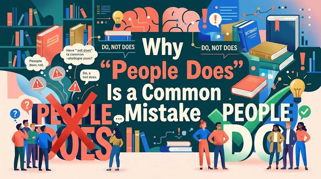 Why “People Does” Is a Common Mistake